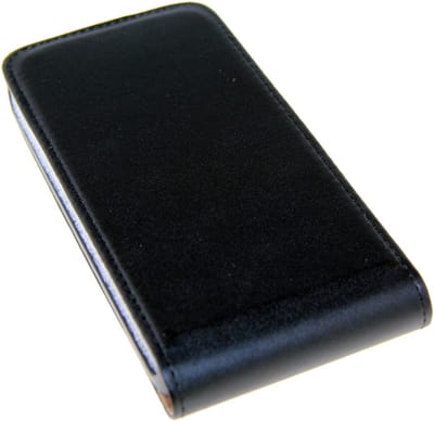 Flip Case voor Samsung Galaxy G800 S5 mini zwart ultradun