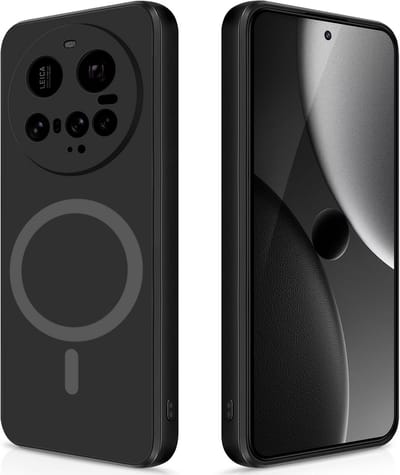 Stravo Hoesje Geschikt voor Xiaomi 15 Ultra – Siliconen Cover Hoes met MagSafe – Slank & Lichtgewicht – Schokbestendig – Anti-Fingerprint – Siliconen Case voor Xiaomi 15 Ultra - Zwart
