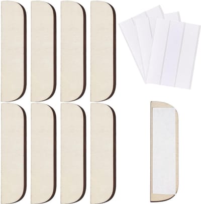 Dailygoods - Scharnierreparatieset - Houten plaat - 8 x 3,5 inch - Deurgatafdekking - Vulplaat voor houten scharnieren - Geschikt voor keukenkast - DI...
