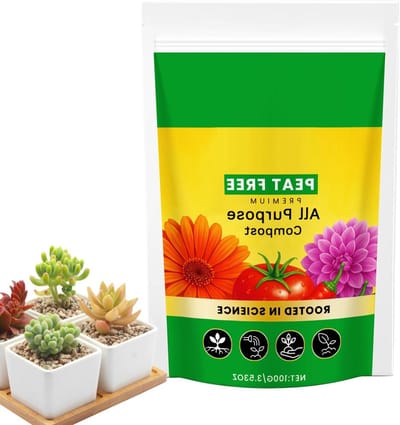 Potgrond Kamerplanten - Natuurlijke Bodemmix - Gezonde Plantengroei - Optimale WortelaLuchting - 20 x 14 x 5 cm - Bruin