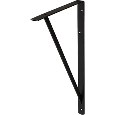 Plankdrager Industrie Mat Zwart 33x50cm