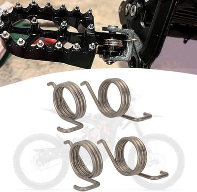 Voetsteun Veren - Motor Pedaal - Veilig Rijden - Roestvrij Staal - 2 Paar - Zilver