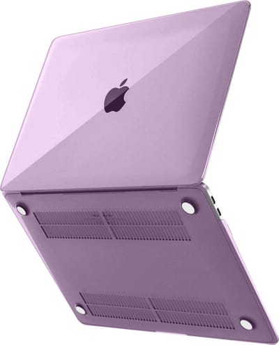 Avizar Hoes Geschikt voor MacBook Air 13 2018 Integrale stijve beschermer, Paars