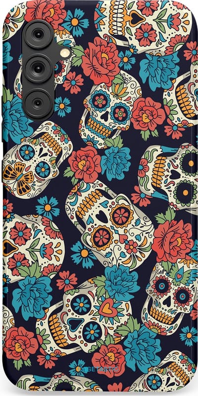 Casetastic Hoesje Geschikt voor Samsung A34 (5G) - Stijlvolle Beschermende Duo-layer Case - Catacombe carnaval