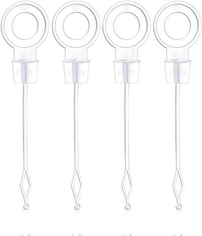 Universele 4-delige Afvoerplug voor Koelkast en Vriezer - Plastic Afvoeraccessoires voor Koelapparatuur (9.5cm, Wit)