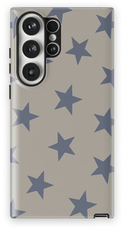 DripCase Hoesje Samsung Galaxy S23 Ultra | Sterren Design | Magnetisch Opladen | 2-in-1 Ontwerp | Stars Backcover Slate Sky