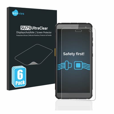 Savvies - Screenprotector voor i.safe MOBILE IS655.2 - Folie Beschermfolie transparant 6 Stuks