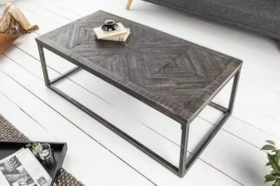 Salontafel 'Rechthoek Parket grijs 120cm
