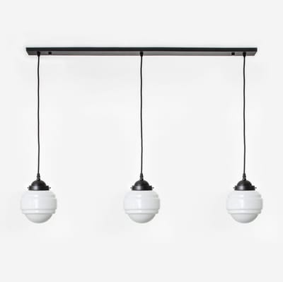 3 x Polkadot lampen aan plafondbalk Moonlight - Art Deco Trade