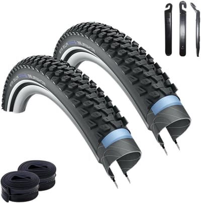 Fietsbanden Set - Banden en Binnenbanden - Fietsen Onderhouden - Anti-lek Profiel - 275 x 225 inch - Zwart