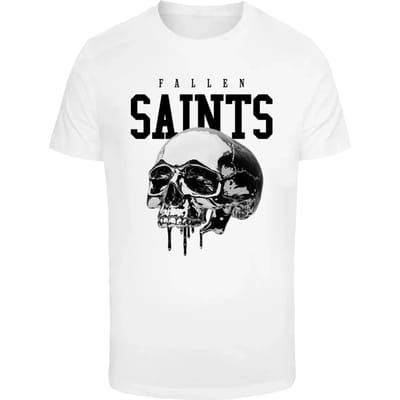 Mister Tee - Saints Skull Heren Tshirt - S - Wit