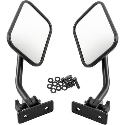 Rétroviseurs latéraux miroir de porte miroirs rectangulaires miroir tout-terrain 4x4 white