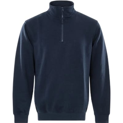 Fristads Sweatshirt Met Korte Ritssluiting 1737 Swb - Donker marineblauw - XS