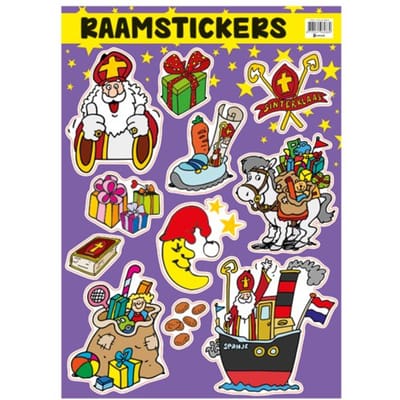 Verhaak Raamstickers Sinterklaas 30 X 42 Cm Vinyl