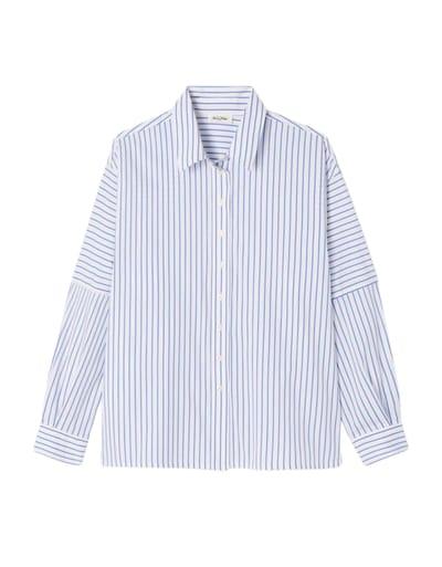 American Vintage Nurway Blouses Blauw Nur06ah26
