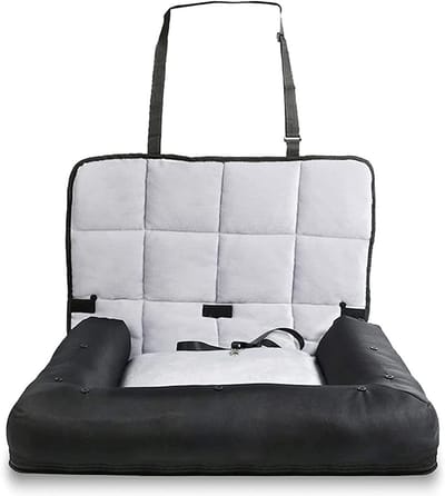 CRLYN® Autobench Voor Hond - Hondenbench - Transportbox - Reisbench - Zwart en Grijs