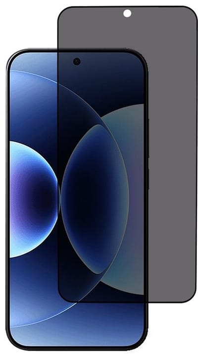 Coverup Screen Protector - Geschikt voor Xiaomi 17 Screen Protector - Coverup Full-Cover Privacy Tempered Glass - Fingerprint Unlock - Zwart