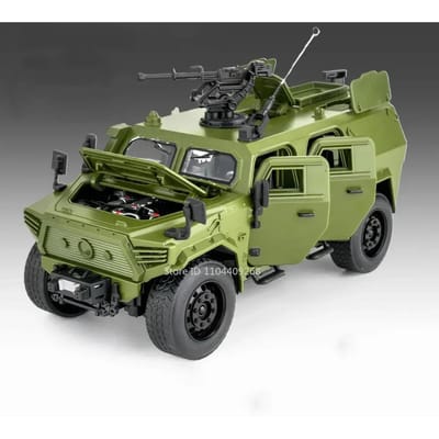 Grande taille 1:18 Uaz Hunter Dongfeng Mengshi Modèle de Voiture Jouet Alliage Moulé Sous Pression Portes Ouvrantes Modèles de Véhicules Militaires Pour Cadeaux d'Enfants