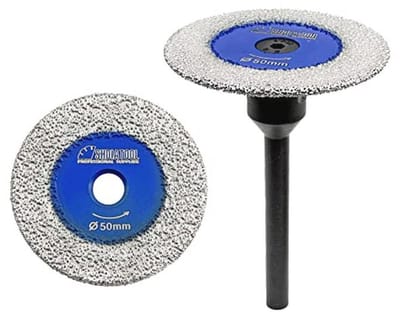 Mini Diamant Zaagbladen 50mm voor Marmer, Graniet, Beton en Metselwerk - 2 Stuks