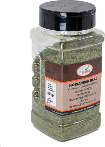 Tuana Kruiden - Koriander Blad / Ketoembar - Strooibus 50 Gram - Tuanashop - MP-K-0047
