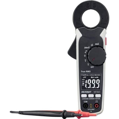 VOLTCRAFT VC541 Stroomtang Digitaal CAT III 600 V Weergave (counts): 2000