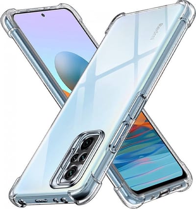 Shockproof Soft TPU hoesje Silicone Case Geschikt voor: Xiaomi Redmi Note 10 Pro - Transparant