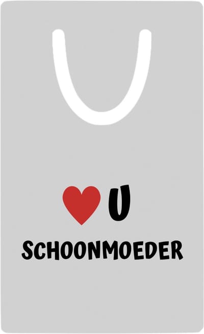 Hacebo® - love u schoonmoeder metalen boekenlegger - Schoonmoeder - de liefste schoonmoeder - Moeder cadeautjes - moederdag - verjaardag - geschenk - kado Bladwijzer boekenleggers - 7.6 cm x 5cm