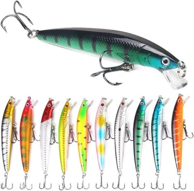 Visjig Spinner, Aas voor Snoek en Baars, Ultra Scherpe Bionische Lures voor Zander en Forel