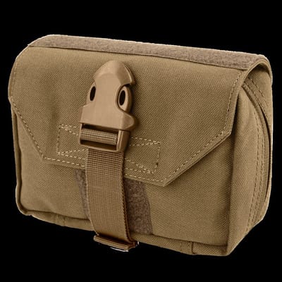 Condor First Response Pouch Coyote Brown - rip-away EHBO-pouch MOLLE