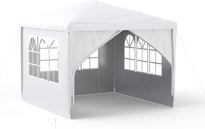 Grote Partytent Tuinpaviljoen 3x3m met 4 Zijwanden voor Feest en Evenementen