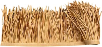 Kunstmatig rieten dak - Synthetisch stro - Decoratie huisjes - Dikke dichte structuur - 60x1000cm - Geel