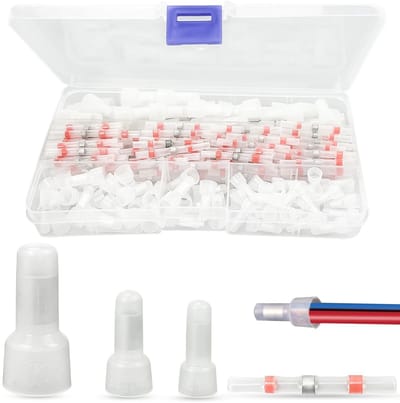 Dailygoods - Kabelconnectoren - 90 Stuks - Hoogwaardige kwaliteit - Nylon - Krimpklemmen - Elektrische isolatie - Geschikt voor diverse toepassingen