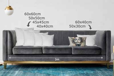Sierkussens - Kussentjes Woonkamer - 50x30 cm - Vrouw - Kunst - Goud - Abstract - Glamour