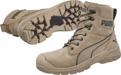 PUMA Conquest STONE HIGH S3 CI HI HRO SRC 630740801000048 Hoge veiligheidsschoenen S3 Schoenmaat (EU): 48 Stone 1 paar