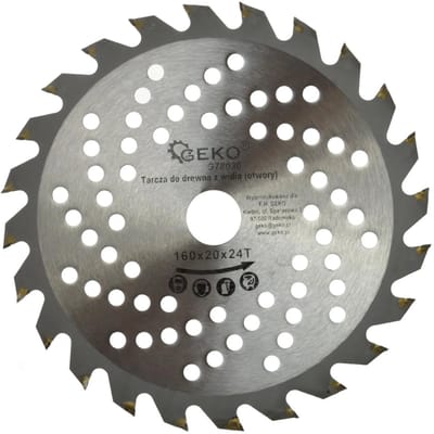 GEKO Cirkelzaagblad - 160 mm - 24T - Koelgaten - TCT