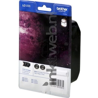 Brother LC-1220BK 2-Pack zwart (Origineel)