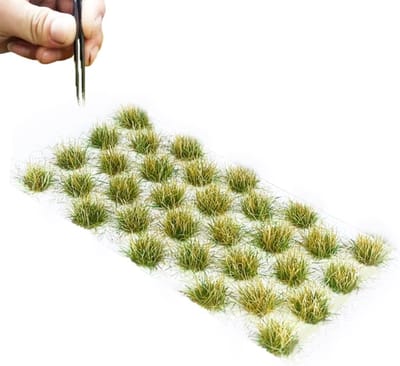 Modelbouwset voor Statig Gras - 32 Stuks Miniatuur Decoratie voor Spoorwegen, Treinlandschappen en Kunstgras (Winterkruiden)