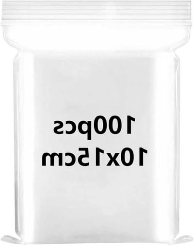 Mini Sealable Plastic Bags 10x15cm - Herbruikbare Duidelijke Ziplock Tassen voor Opslag van Sieraden, Snoep en Kralen - 100 Stuks