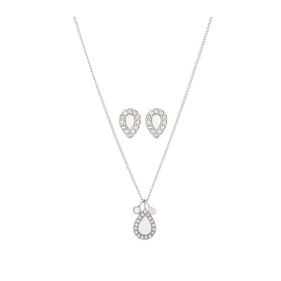 Fossil JF03765040 Geschenkset Damesketting en Oorbellen