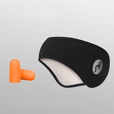 2-in-1 Oogmasker Geluidsdichte Oorkap Met Super Sterke Geluidsreductie Voor Slapen Snurken en Geluidspreventie zwart
