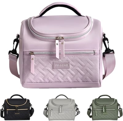 Rainbecom Lunchtas 8.3L - Koeltassen Paars - Isolerende & Waterdichte 900D Polyester – Handvat Riem Lunch Bag - Verstelbare Schouderriem – Voor Werk, School, Reizen, Picknick - 24.8x16x21cm
