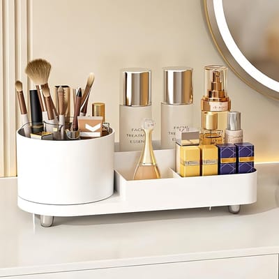 Cosmetica Organizer - Make-up Tafel Opberger - Snel Vinden - 360 Graden Rotatie - 15 x 35 x 145 cm