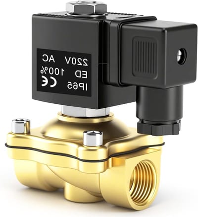 Solenoïde Ventiel 220V AC: 1/2 inch Messing Ventiel voor Water, Lucht en Olie Distributie