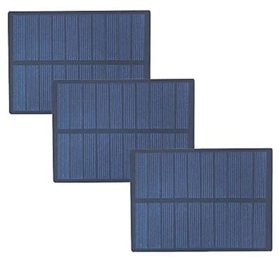 Set van 3 Mini Zonnepanelen 1,3 W 5 V voor DIY Projecten, Camping en Buitenactiviteiten