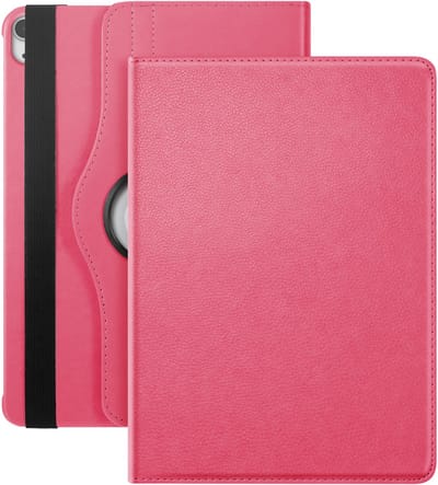 Avizar Volledig Hoesje Geschikt voor Apple iPad Air 11' 2025 met 360° Draaibare Standaard, Roze