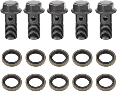Dailygoods- Rembout 5 Stuks - Motorfiets Rem Bouten - Remklauw Accessoires - Hoogwaardig IJzer - Duurzaam - Lange Levensduur - Rembouten