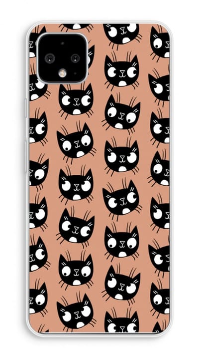 Case Company® - Hoesje geschikt voor Google Pixel 4 XL hoesje - Kat - Soft Cover Telefoonhoesje - Bescherming aan alle Kanten en Schermrand