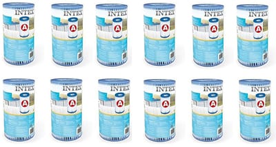 Intex 29000 Filter Cartridge Type A 12 Stuks voor Zwembad 244/305/366 cm