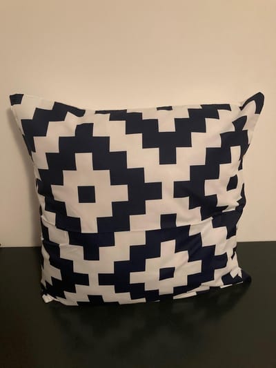 Nordic Geometry Collection Kussenhoes – Dark Blue Edition - 45x45 cm