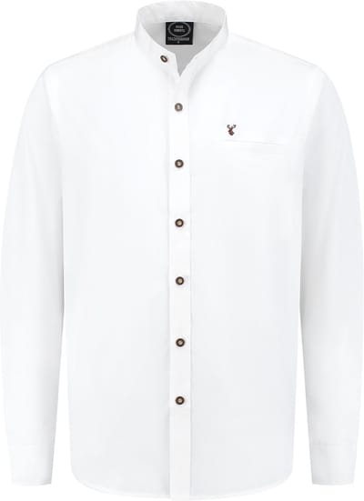 Oktoberfest Overhemd Heren - Wit - Heren Blouse - Maat L